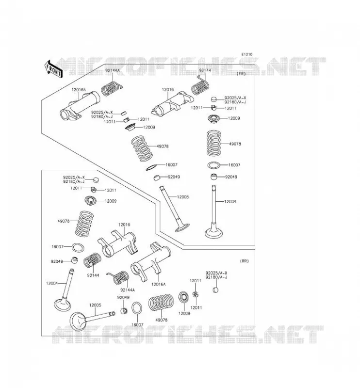 SOUPAPE Kawasaki MOTOS 900 2011 VULCAN 900 CLASSIC LT  VN900DBF