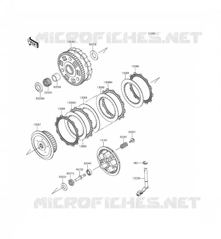 EMBRAYAGE Kawasaki MOTOS 900 2013 VULCAN 900 CLASSIC LT  VN900DDF