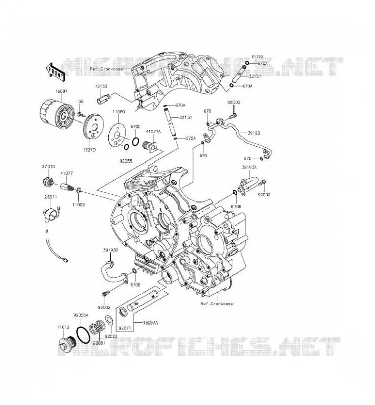 FILTRE &Agrave; HUILE Kawasaki MOTOS 900 2015 VULCAN 900 CLASSIC LT  VN900DFF