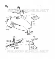 RESERVOIR CARBURANT pour Kawasaki GT750 1992