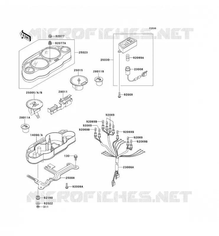 COMPTEURS Kawasaki MOTOS 1000 1999 1000GTR  ZG1000-A14