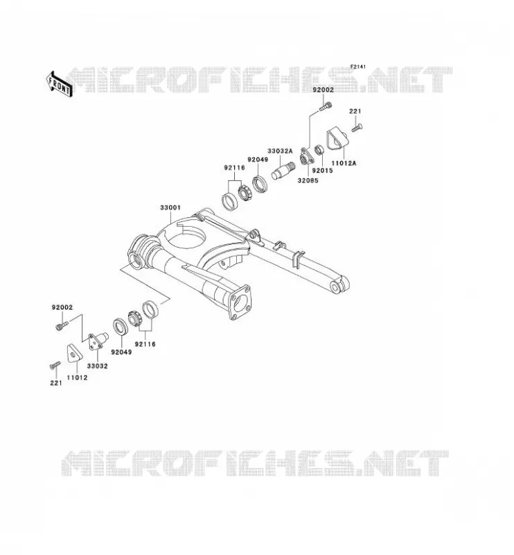 BRAS OSCILLANT Kawasaki MOTOS 1000 2000 1000GTR  ZG1000-A15