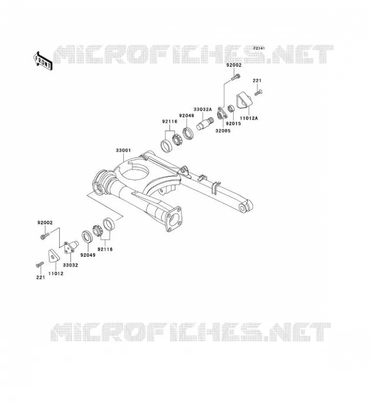BRAS OSCILLANT Kawasaki MOTOS 1000 2001 1000GTR  ZG1000-A16
