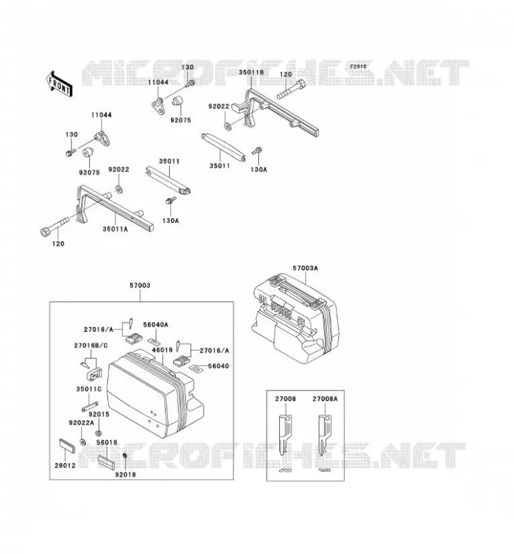 ACCESSOIRE Kawasaki MOTOS 1000 2002 1000GTR  ZG1000-A17