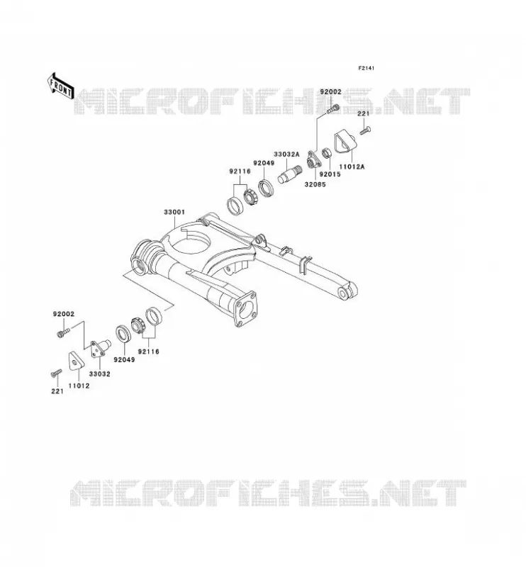BRAS OSCILLANT Kawasaki MOTOS 1000 2003 1000GTR  ZG1000-A18