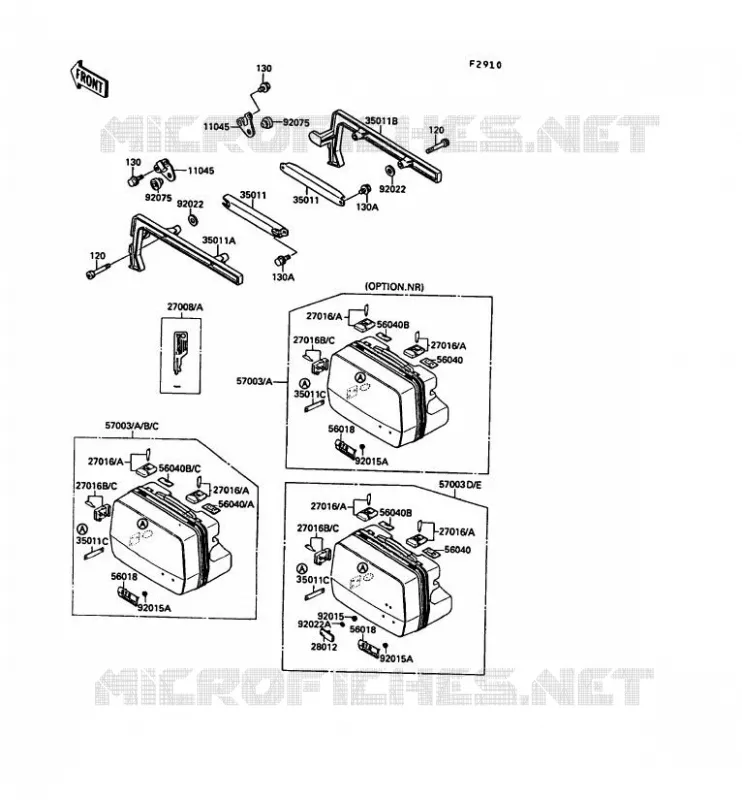 ACCESSOIRE Kawasaki MOTOS 1000 1991 1000GTR  ZG1000-A6