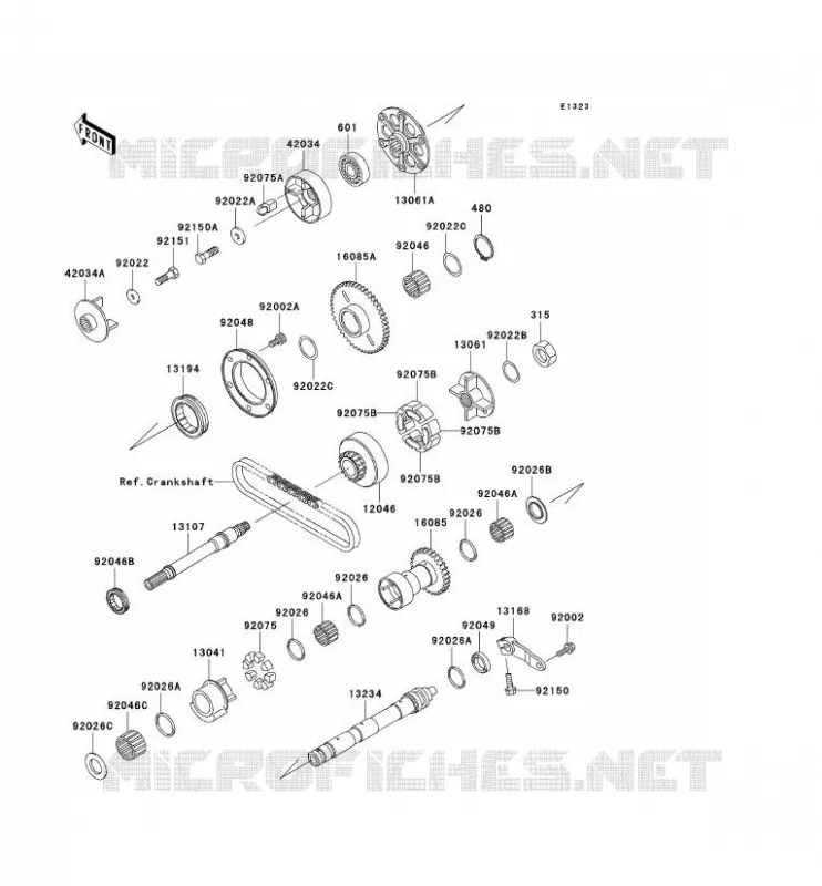 BALANCIER Kawasaki MOTOS 1000 2006 1000GTR  ZG1000A6F