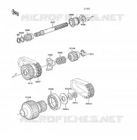 ARBRE SECONDAIRE pour Kawasaki Z1300 1989
