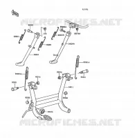 BEQUILLES pour Kawasaki Z1300 1989