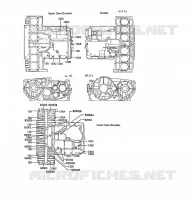 BOULON CARTER MOTEUR pour Kawasaki Z1300 1989