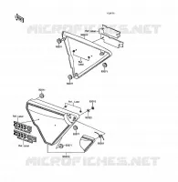 CACHE LAT&Eacute;RAL pour Kawasaki Z1300 1989