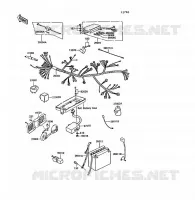 CHASSIS EQUIPMENT ELECTRIQUE pour Kawasaki Z1300 1989