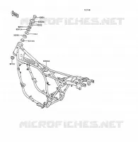 CH&Acirc;SSIS pour Kawasaki Z1300 1989