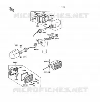 CLIGNOTANTS pour Kawasaki Z1300 1989