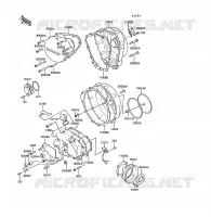 COUVERCLES MOTEUR pour Kawasaki Z1300 1989