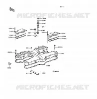 COUVRE CULASSE pour Kawasaki Z1300 1989