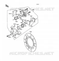 FREIN ARRIERE pour Kawasaki Z1300 1989