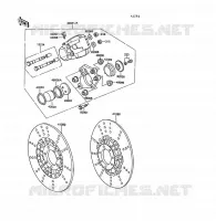 FREIN AVANT pour Kawasaki Z1300 1989