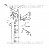 MAITRE CYLINDRE ARRI&Egrave;RE pour Kawasaki Z1300 1989