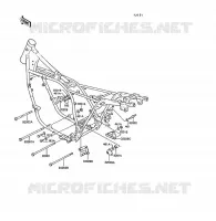 PIECE DE CADRE (COUVERTURE) pour Kawasaki Z1300 1989