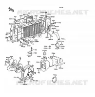RADIATEUR pour Kawasaki Z1300 1989