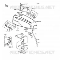 RESERVOIR CARBURANT pour Kawasaki Z1300 1989