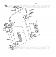 SUSPENSION/AMORTISSEUR pour Kawasaki Z1300 1989
