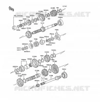 TRANSMISSION pour Kawasaki Z1300 1989