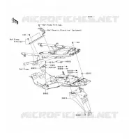 GARDE BOUE ARRI&Egrave;RE pour Kawasaki 1400GTR 2008