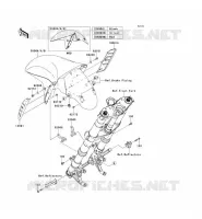GARDE BOUE AVANT pour Kawasaki 1400GTR ABS 2009