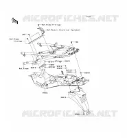 GARDE BOUE ARRI&Egrave;RE pour Kawasaki 1400GTR 2009