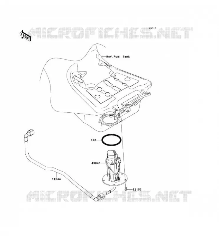 POMPE A ESSENCE Kawasaki MOTOS 1400 2012 1400GTR ABS  ZG1400CCF