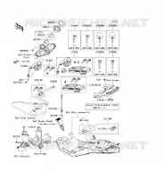 CONTACTEUR SERRURE/R&Eacute;FLECTEUR pour Kawasaki 1400GTR ABS 2012