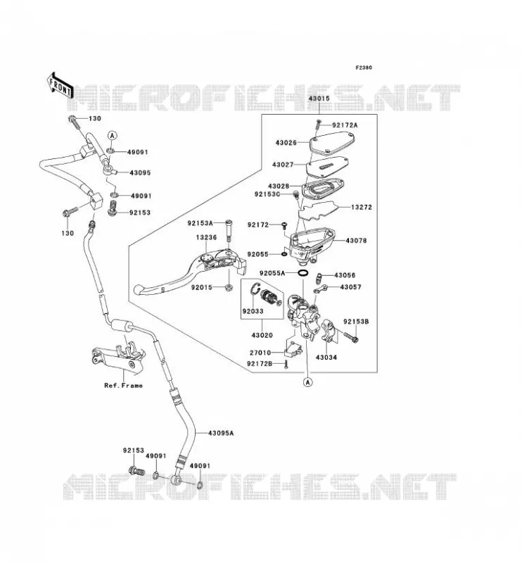 EMBRAYAGE MAITRE CYLINDRE Kawasaki MOTOS 1400 2012 1400GTR ABS  ZG1400CCF