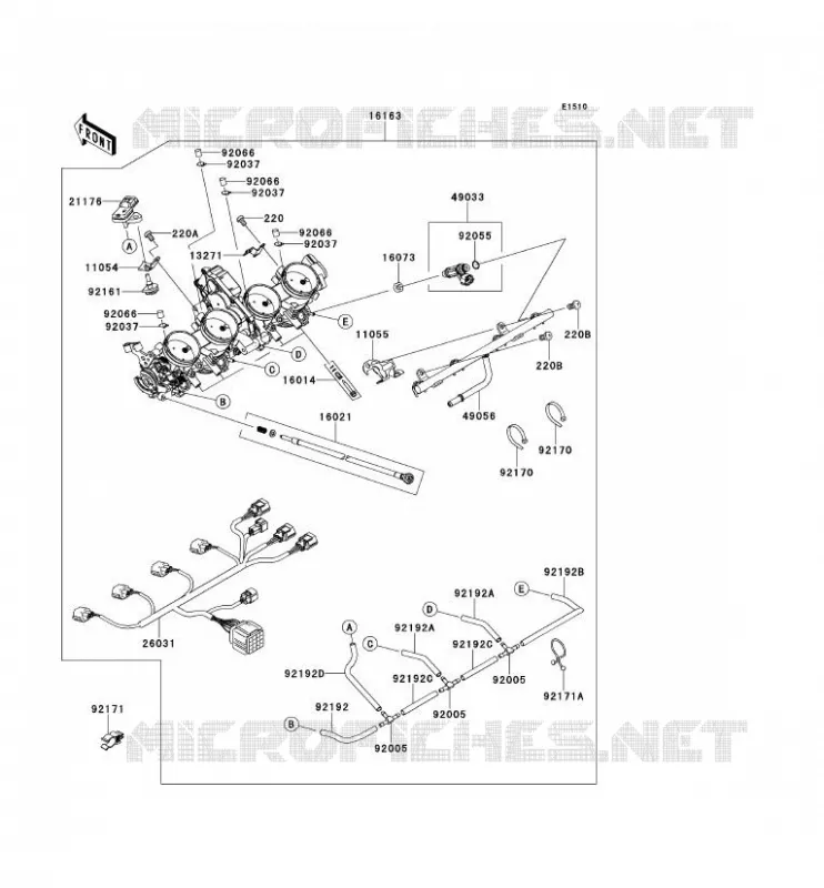 CARBU Kawasaki MOTOS 1400 2013 1400GTR ABS  ZG1400CDF