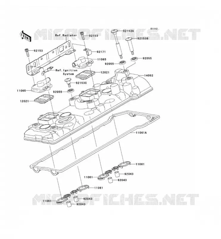 COUVRE CULASSE Kawasaki MOTOS 1400 2014 1400GTR ABS  ZG1400CEF