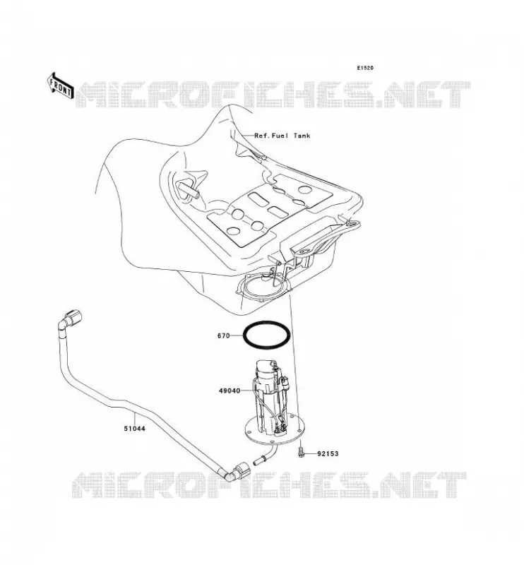 POMPE A ESSENCE Kawasaki MOTOS 1400 2014 1400GTR ABS  ZG1400CEF