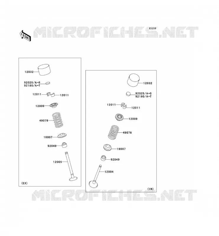 SOUPAPE Kawasaki MOTOS 1400 2014 1400GTR ABS  ZG1400CEF