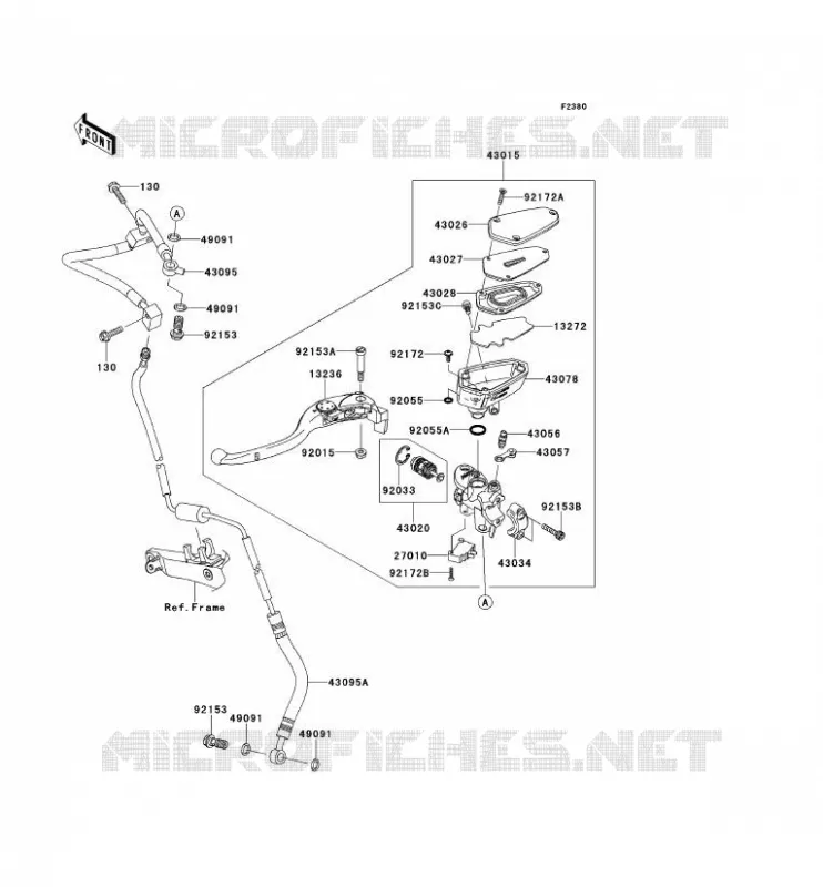 EMBRAYAGE MAITRE CYLINDRE Kawasaki MOTOS 1400 2014 1400GTR ABS  ZG1400CEF