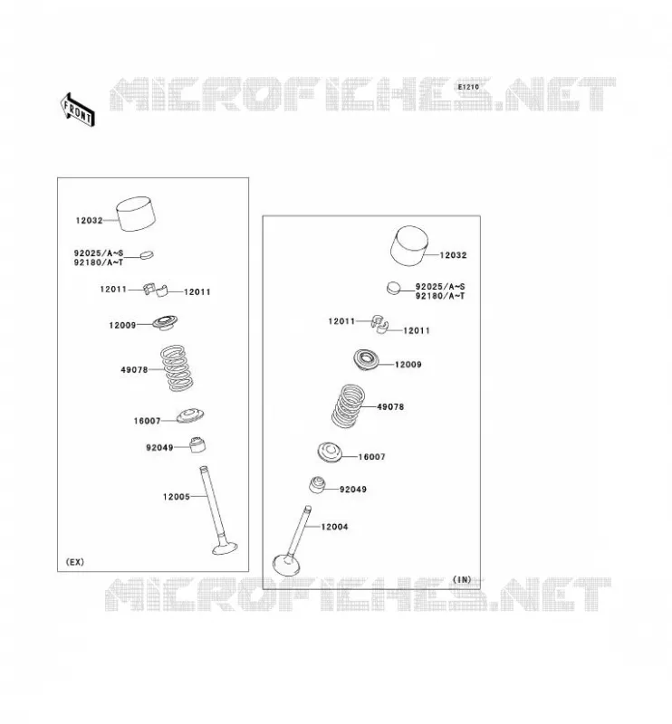 SOUPAPE Kawasaki MOTOS 1400 2014 1400GTR ABS  ZG1400CEF
