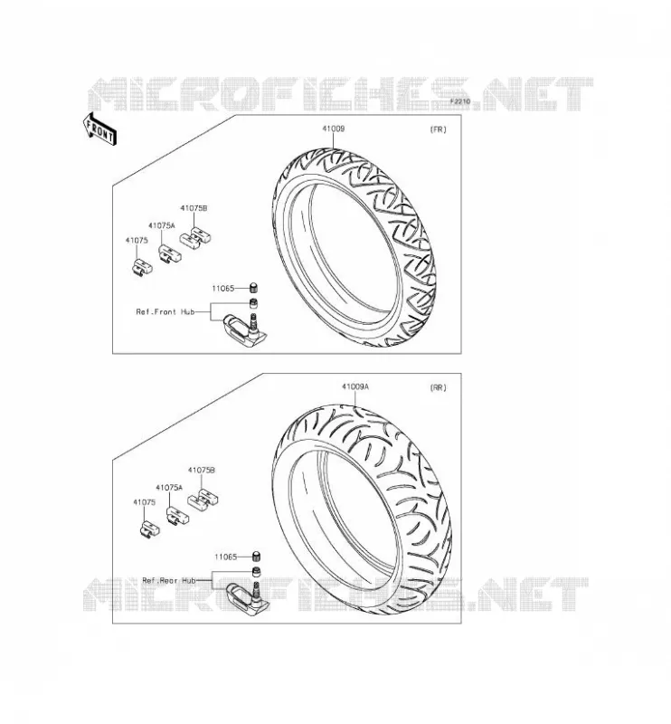 PNEUS Kawasaki MOTOS 1400 2015 1400GTR ABS  ZG1400EFF