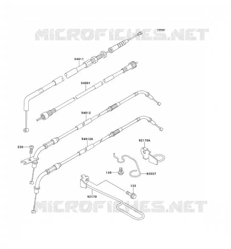 CABLES Kawasaki MOTOS 600 1995 ELIMINATOR 600  ZL600-B1