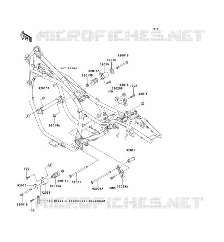 PIECE DE CADRE (COUVERTURE) Kawasaki MOTOS 600 1995 ELIMINATOR 600  ZL600-B1