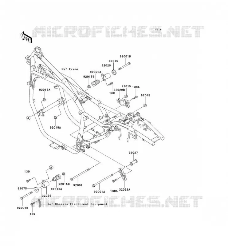 PIECE DE CADRE (COUVERTURE) Kawasaki MOTOS 600 1996 ELIMINATOR 600  ZL600-B2