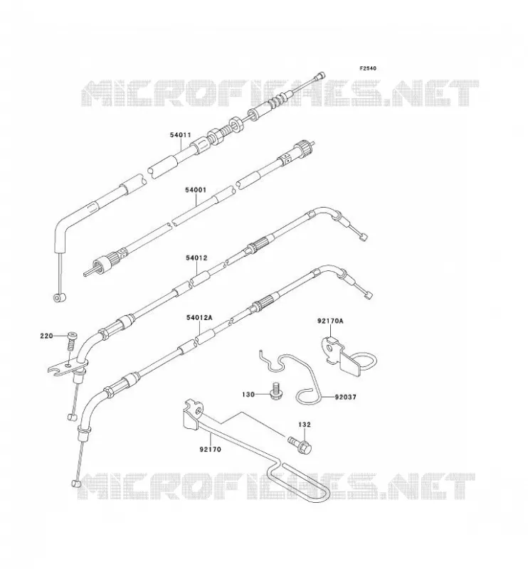 CABLES Kawasaki MOTOS 600 1996 ELIMINATOR 600  ZL600-B2