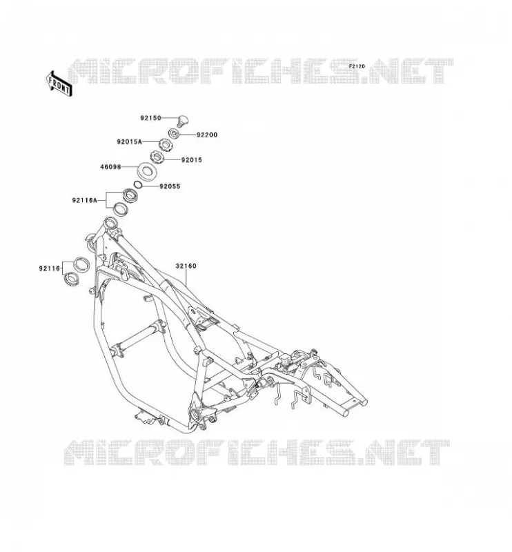 CH&Acirc;SSIS Kawasaki MOTOS 600 1996 ELIMINATOR 600  ZL600-B2