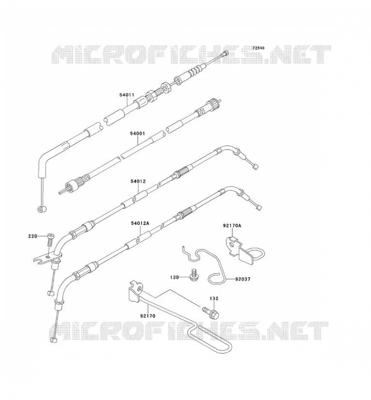 CABLES Kawasaki MOTOS 600 1997 ELIMINATOR 600  ZL600-B3