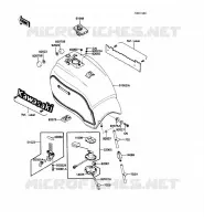 RESERVOIR CARBURANT pour Kawasaki VOYAGER 1987