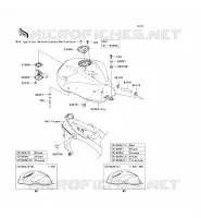 RESERVOIR CARBURANT pour Kawasaki Z1000 2003