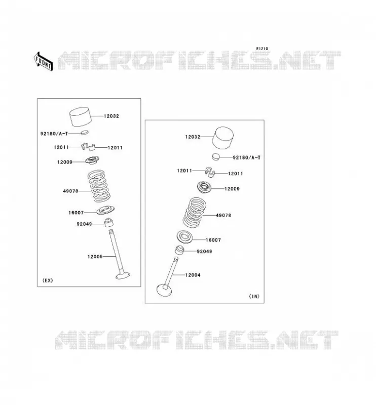 SOUPAPE Kawasaki MOTOS 1000 2003 Z1000  ZR1000-A1H